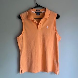 Ralph Lauren golf, classic golf fit, orange, size L